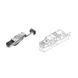Konektor průmyslový univerzální RJ45 CAT6A STP samořezný SXRJ45-6A-STP-BK-SA