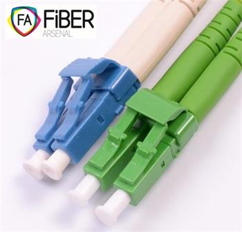 Optický patchcord, 9/125,LC/APC-LC/PC, SM, duplex, 5m