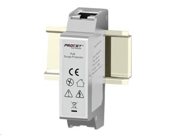 Přepěťová ochrana PROCET PT-PR01G-DIN, montáž na DIN, PoE až 100W