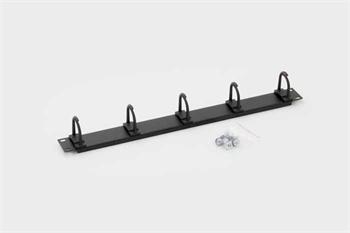 RACK 19" Vyvazovací panel 1U 5 x úchytka